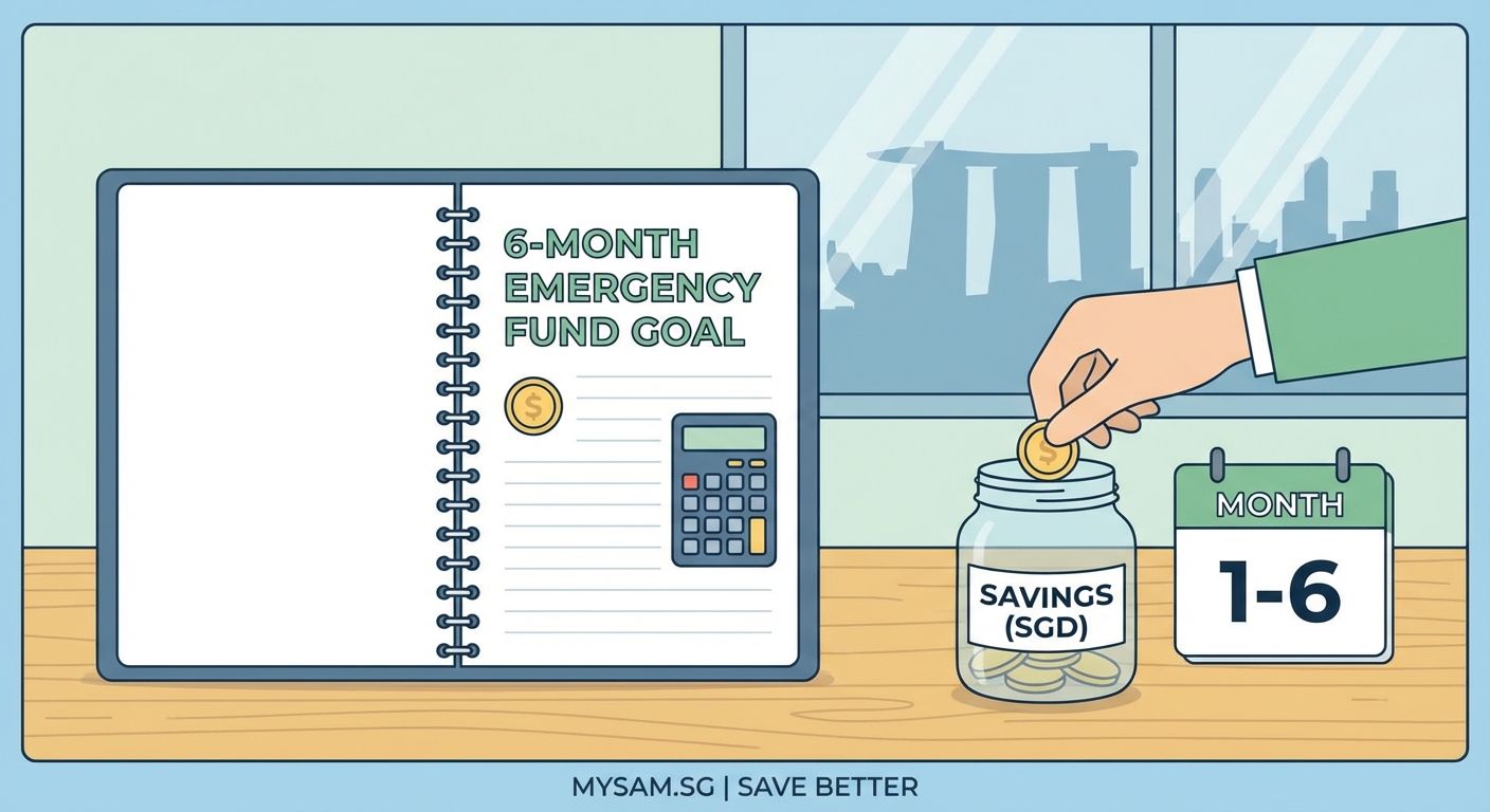 How to Build a 6-Month Emergency Fund in Singapore on Any Salary - Illustration 1