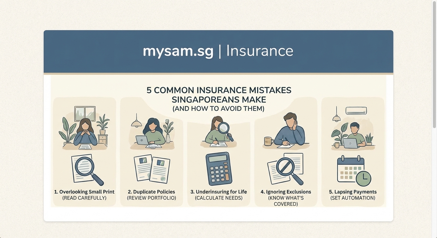 5 Common Insurance Mistakes Singaporeans Make (And How to Avoid Them) - Illustration 1