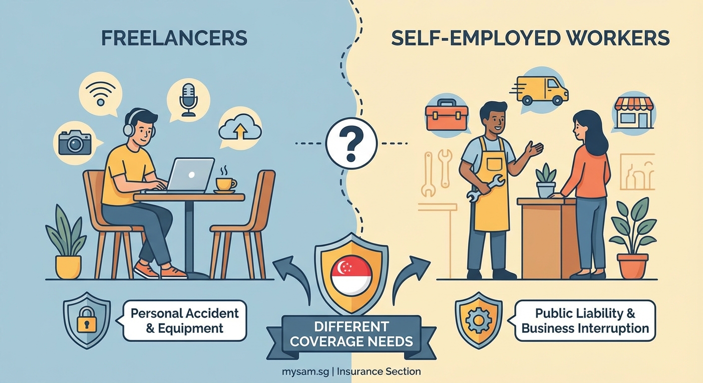Do Freelancers and Self-Employed Workers Need Different Insurance in Singapore? - Illustration 1