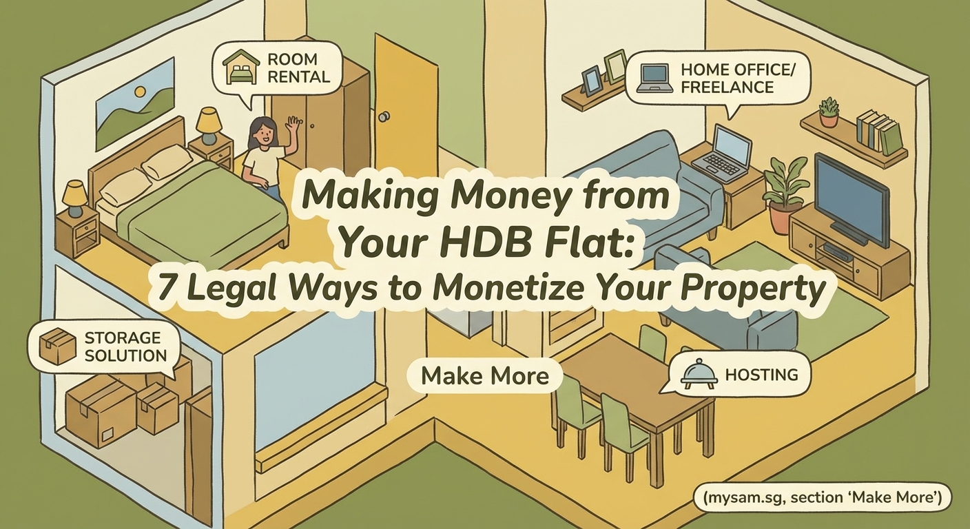 Making Money from Your HDB Flat: 7 Legal Ways to Monetize Your Property — 1